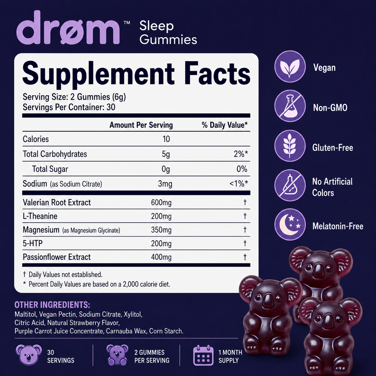 drøm Sleep Gummies — Berries & Dream